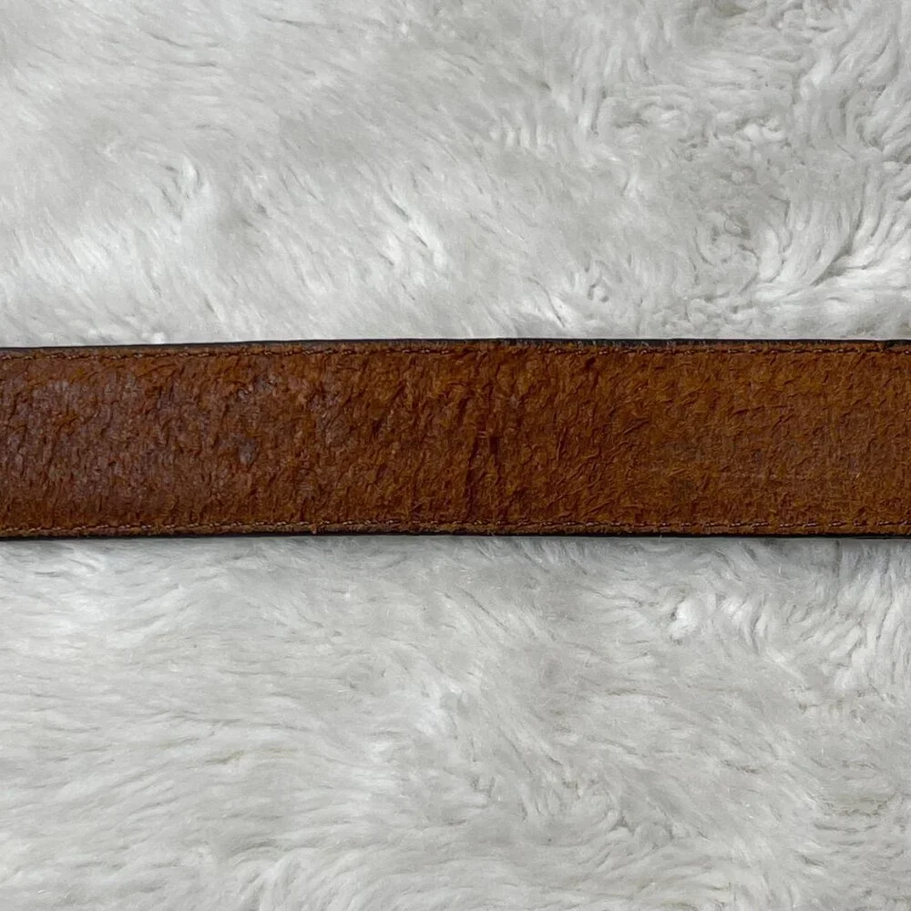 Vintage Brighton Women's Brown Leather Belt Size Medium